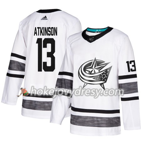 Pánské Hokejový Dres Columbus Blue Jackets Cam Atkinson 13 Bílá 2019 NHL All-Star Adidas Authentic